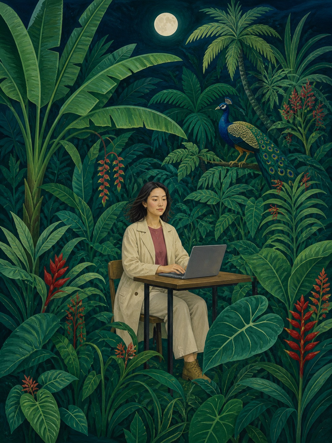 西双版纳热带梦游画